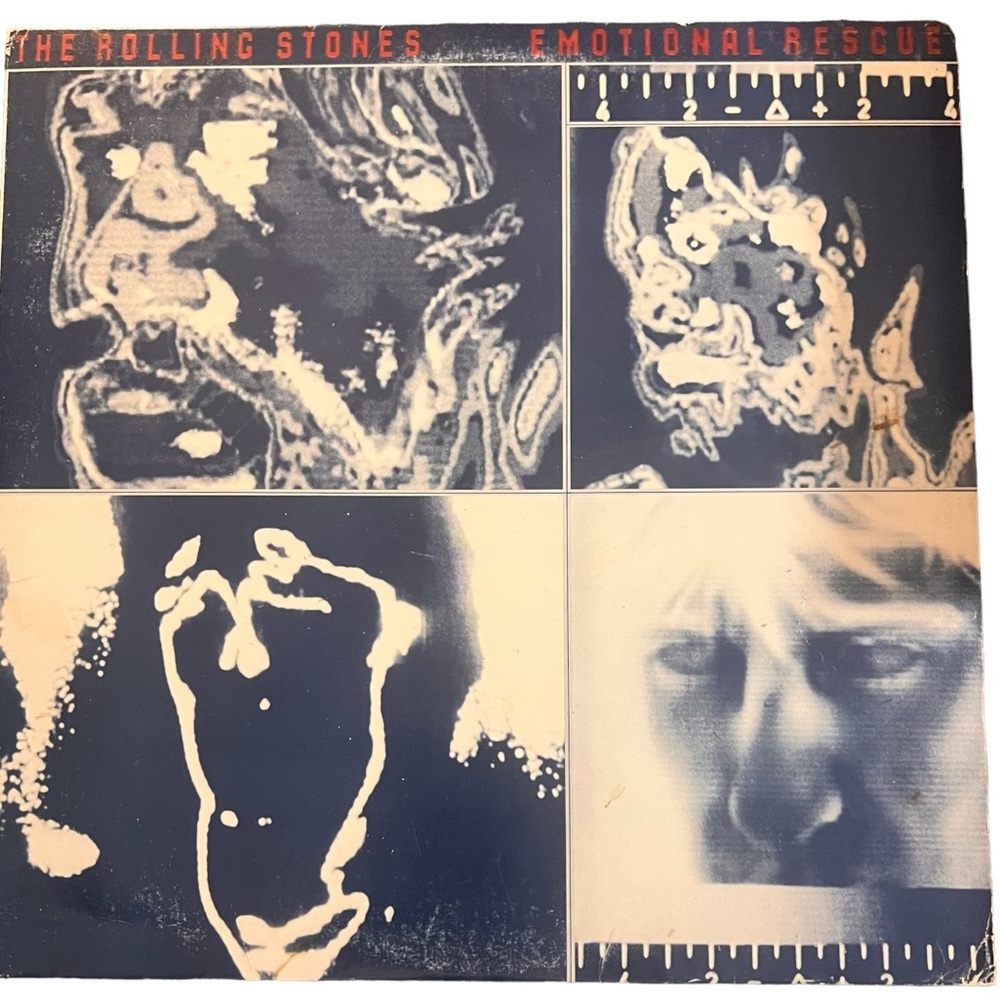 Rolling Stones "Emotional Rescue" Orig 1980 LP Record, VG+/EX VINYL, VG+ Sleeve